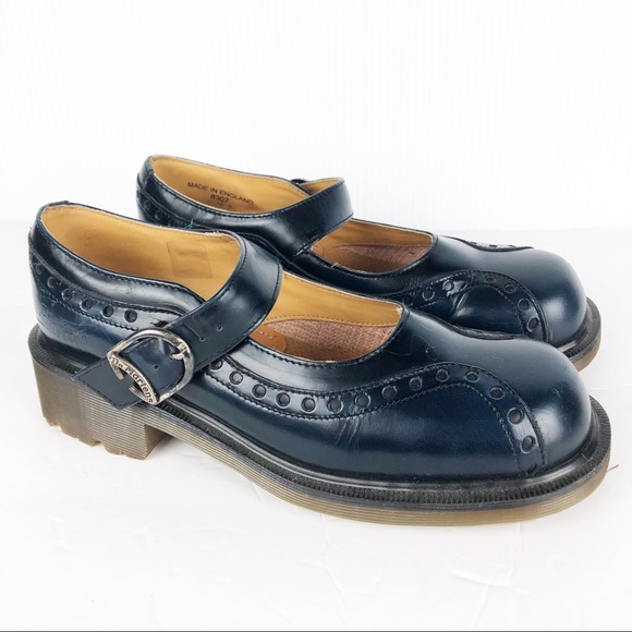 navy blue mary janes